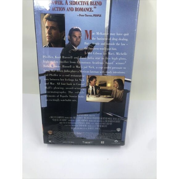 Tequila Sunrise (VHS, 1998). Mel Gibson, Kurt Russell, Michelle Pfeiffer - Picture 6 of 6